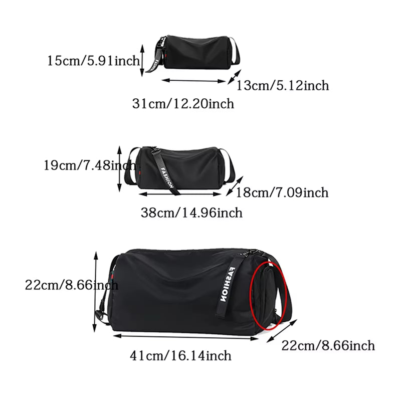 Gym Bags Men Crossbody Fitness Hiking Swimming Storage Bag Travel Duffle Sport Bag Exercise Training Shoulder Sport Backpack