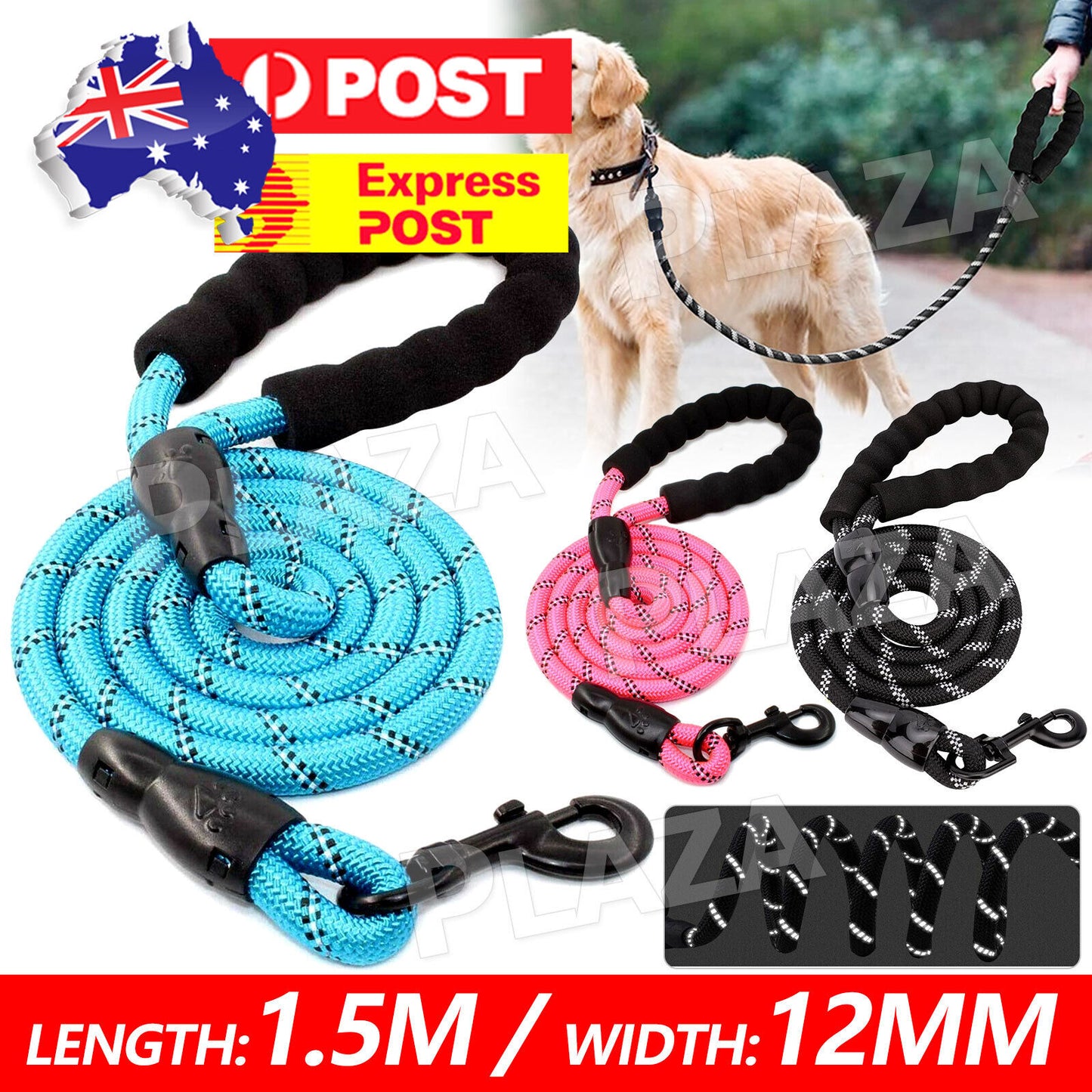 Nylon Training Dog Leash Heavy Duty Pet Products Strong Rope Recall Lead Leashes