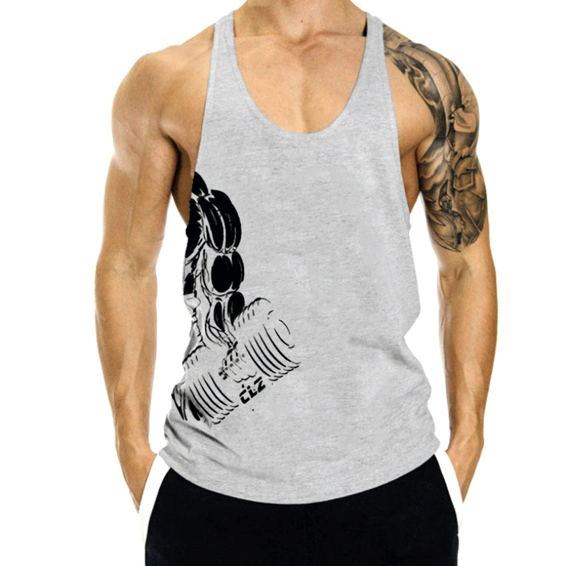 Men's CLZ Gym Singlet Tank Top for Training and Bodybuilding