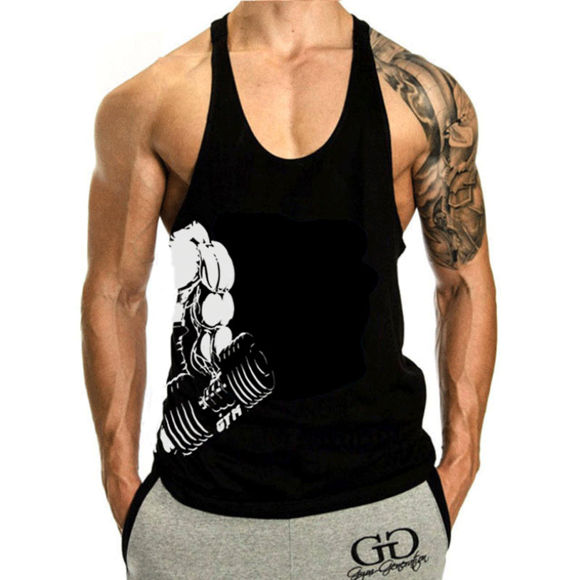 Men's CLZ Gym Singlet Tank Top for Training and Bodybuilding